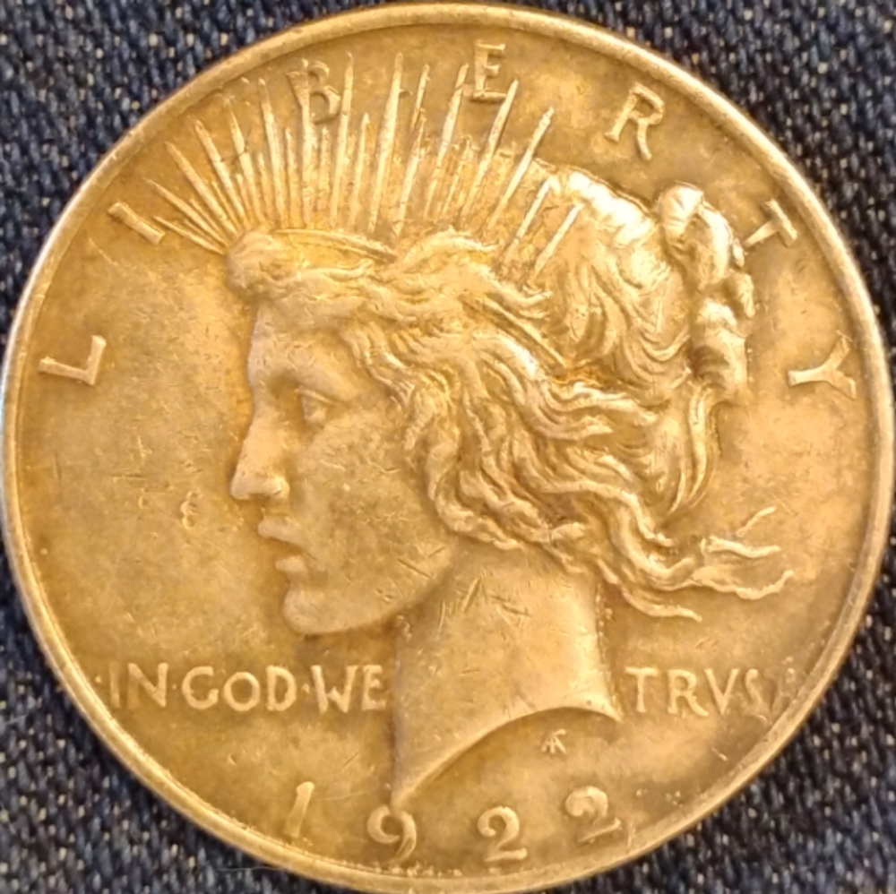 💥1922 P Silver Piece Dollar, DDO, DDR, Rim Error, Multi Die Cracks, Many Vams!❤
